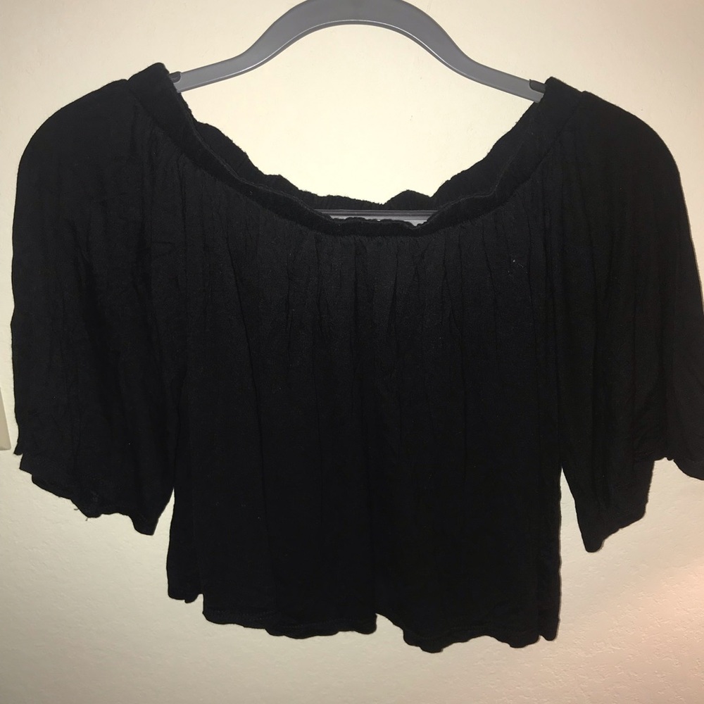 Black Flowy Top